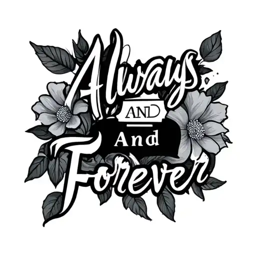 Always And Forever tattoo design idea