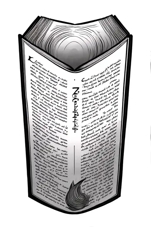 book open tattoo design idea