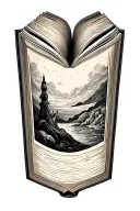 book open tattoo design idea