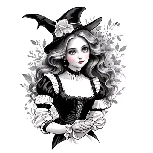 twisted alice in wonderland tattoo design idea