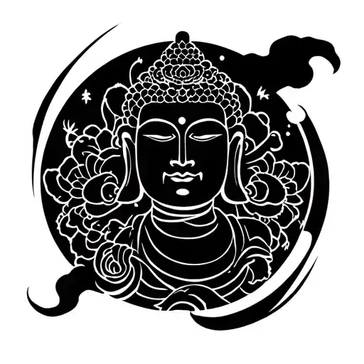 Buddha Japanese tattoo design idea