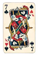 7 and 2 playing cards unsuited  tattoo design idea