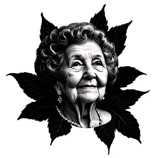 memorial for grandma  tattoo design idea