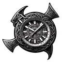 Celtic pattern, Axis Ride, Axis Movement, Mototematics, motorcycle, motorcycle, axes, watches, dial tattoo design idea