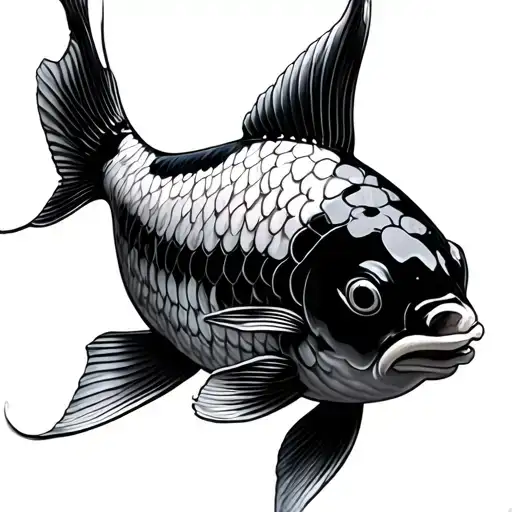 pez KOI FISH RESEMBLING tattoo design idea