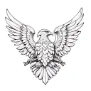 Double-Headed Eagle tattoo design idea
