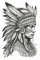 native american tattoo design idea