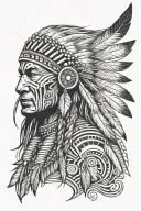 native american tattoo design idea