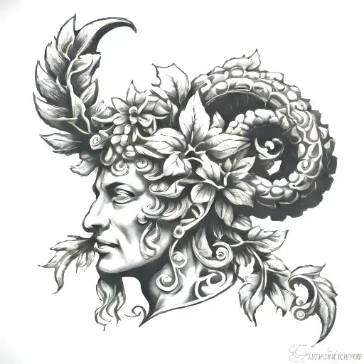 Dionysus tattoo design idea