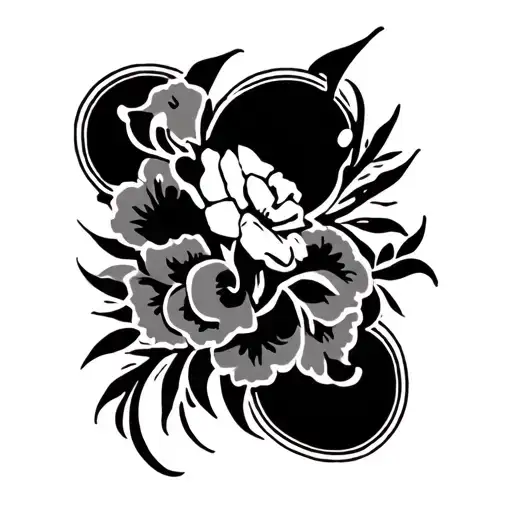 Stencil tattoo design idea