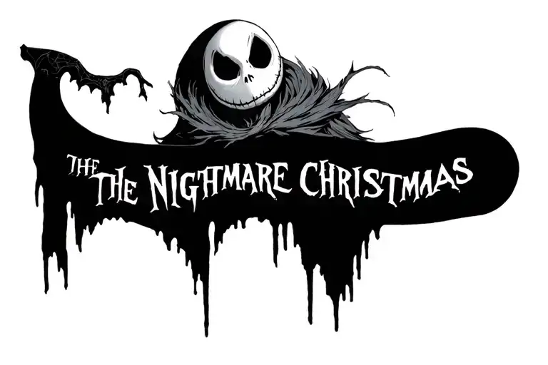 the nightmare before Christmas tattoo design idea