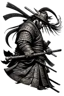samurai warrior tattoo design idea