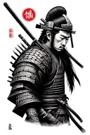samurai warrior tattoo design idea