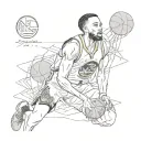 stephen curry and sai nikesh name should be present also tattoo design idea