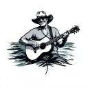 Jimmy Buffett tattoo design idea