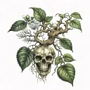 poison tree tattoo design idea