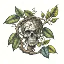 poison tree tattoo design idea