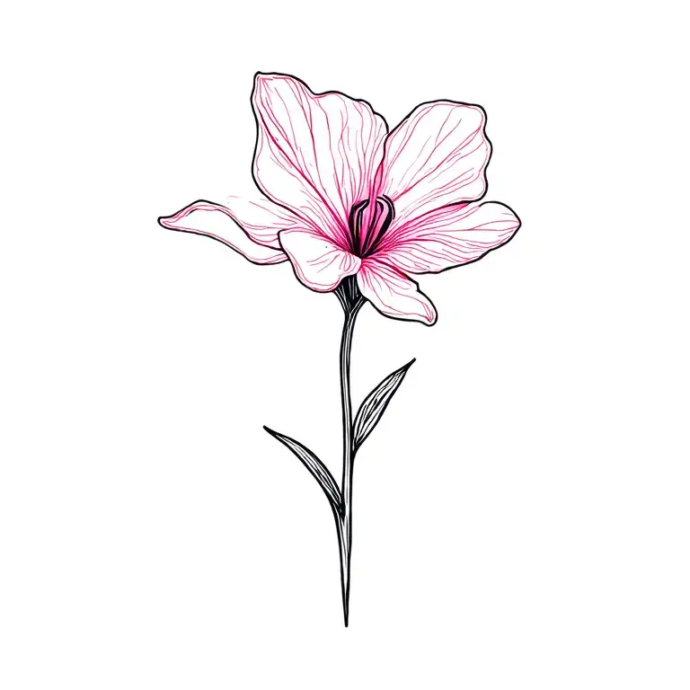 Cyclamen tattoo design idea