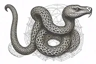 cobra snake tattoo design idea