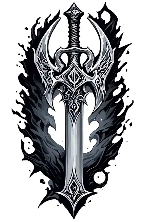 Kingdom hearts Keyblade "One Sky One Destiny"  tattoo design idea