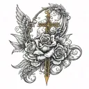 my mercy prevails over my wrath tattoo design idea