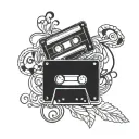 CASSETTE TAPE INSERT tattoo design idea
