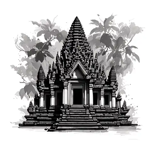 Angkor Wat tattoo design idea