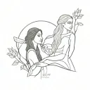 Pocahontas and Grandmother Willow tree tattoo design idea