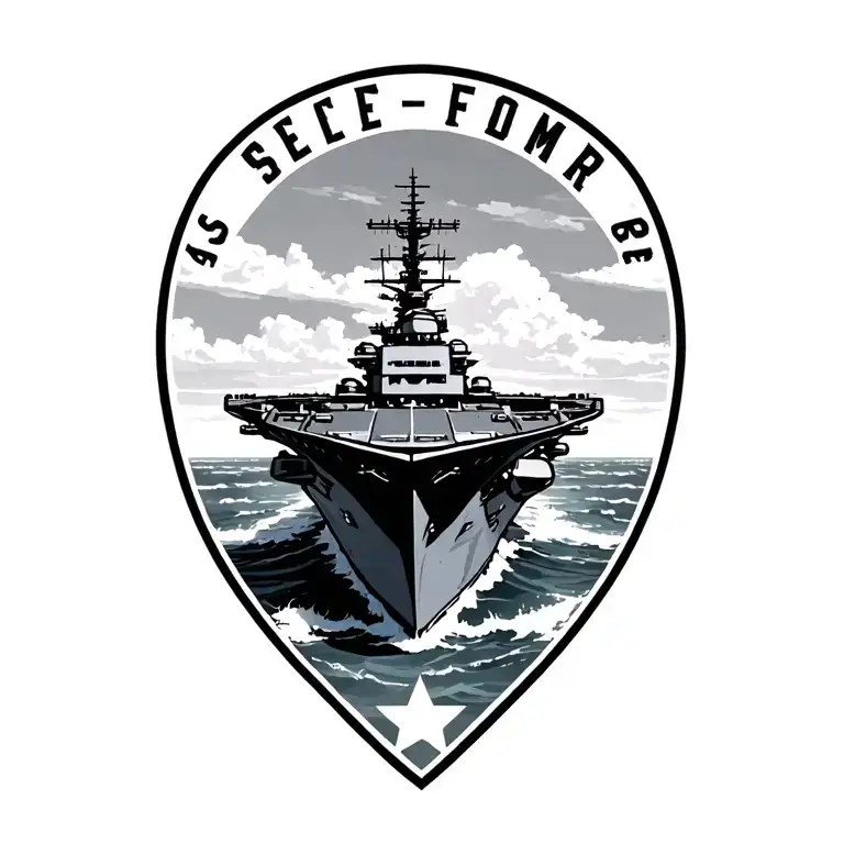 uss ranger aircraft carrier tattoo design idea