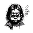 Chucky tattoo design idea