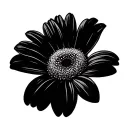 gerbera daisy flower tattoo design idea
