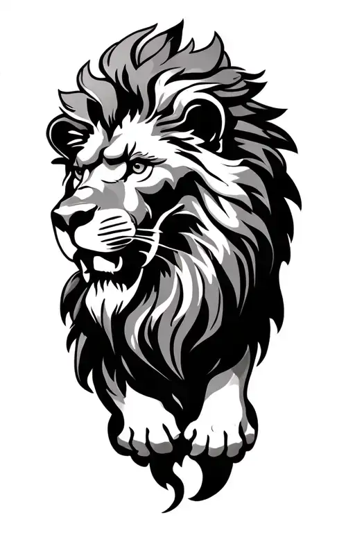 Czech lion tattoo tattoo design idea