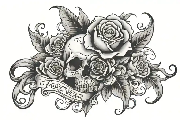forever and always  tattoo design idea