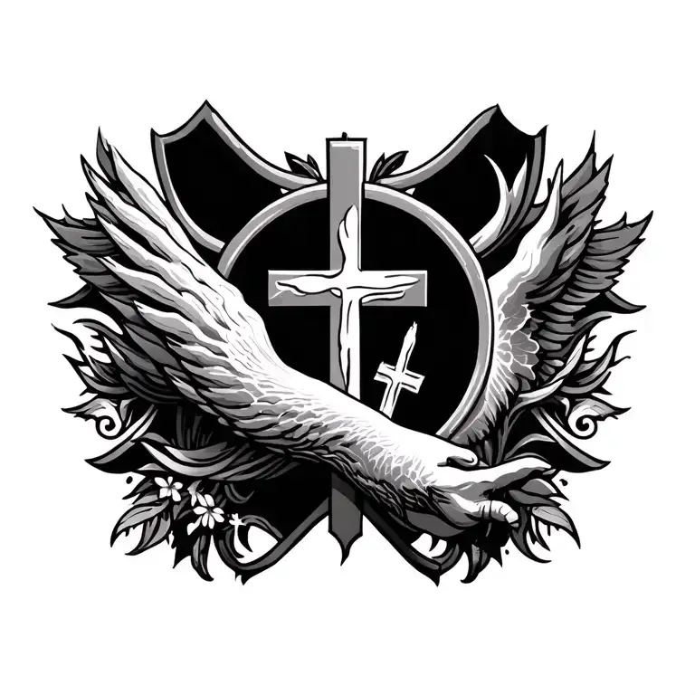 Christianity tattoo design idea