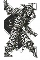 dancing jester tattoo design idea