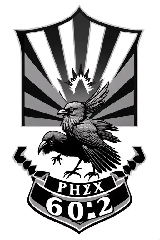 Arizona State Flag, PHX, 602, Phoenix Bird tattoo design idea