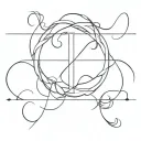 cross intertwined with the name Jamie tattoo design idea