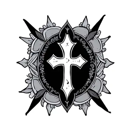 Orthodox Cross tattoo design idea