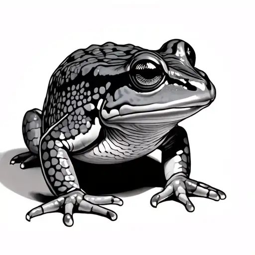 dart bullfrog tattoo design idea