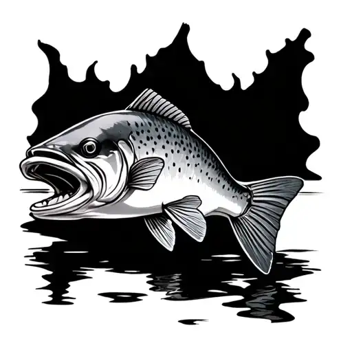 Brook Trout tattoo design idea