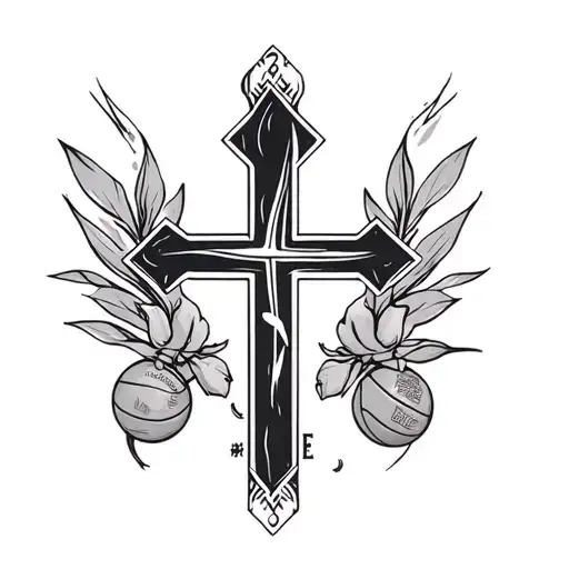 nba youngboy small tatto idea involving a cross tattoo design idea