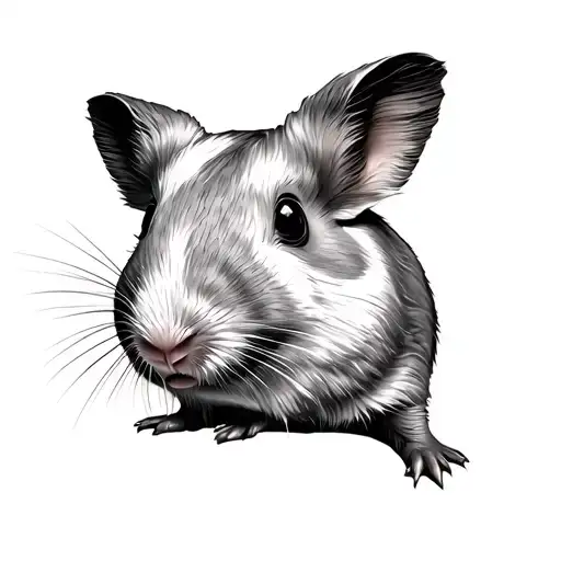 Venus goddess Guinea pig shell tattoo design idea