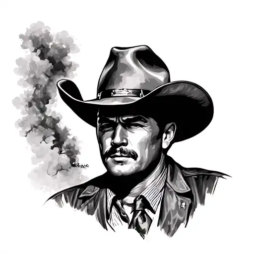 john Wayne tattoo design idea