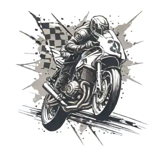Fuse the adrenaline of car racing with the passion of intimacy in a unique tattoo concept tattoo design idea