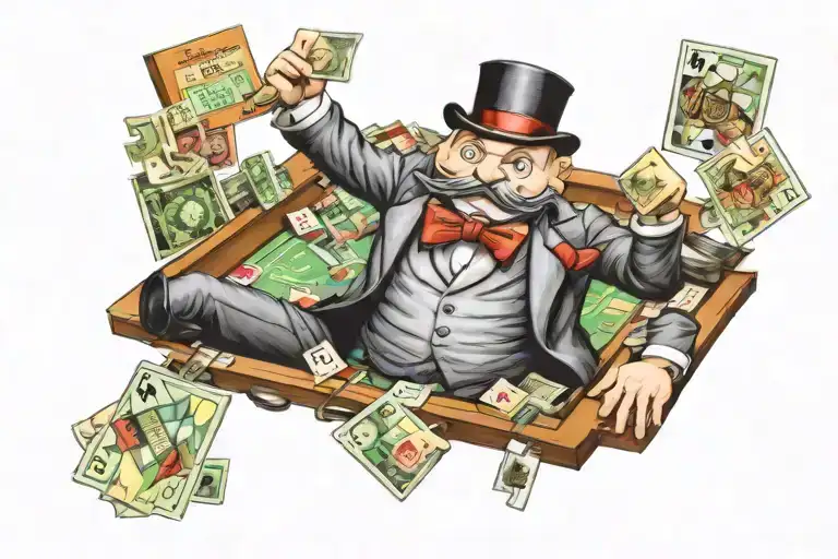 monopoly guy tattoo design idea