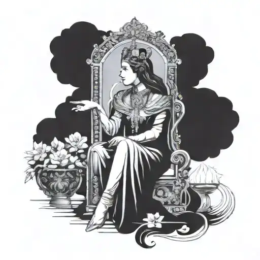 the empress tarot  tattoo design idea
