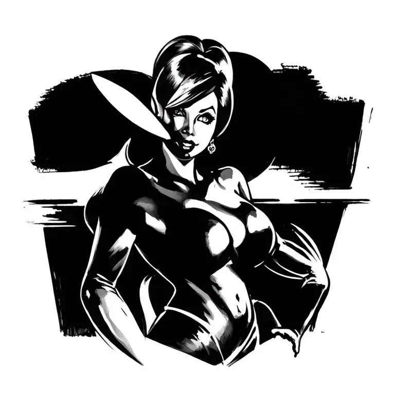 Jessica Rabbit tattoo design idea