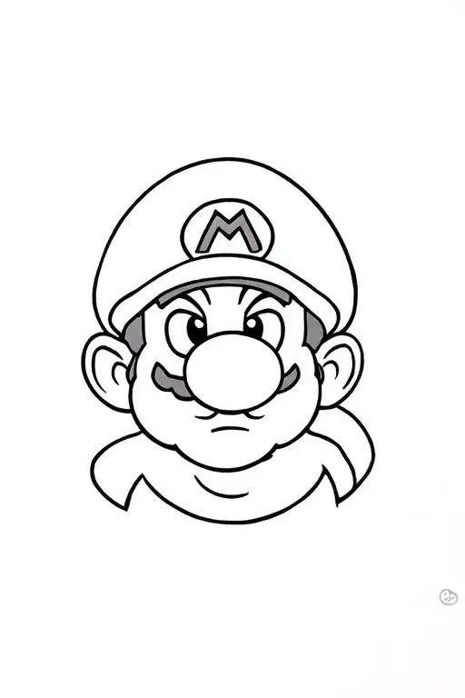 Super Mario tattoo design idea