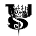 "Dennis 10/30/54 - 4/21/24" Dennis Scypion 831  10/30/54 - 4/21/24 King crown with letter S tattoo design tattoo design idea