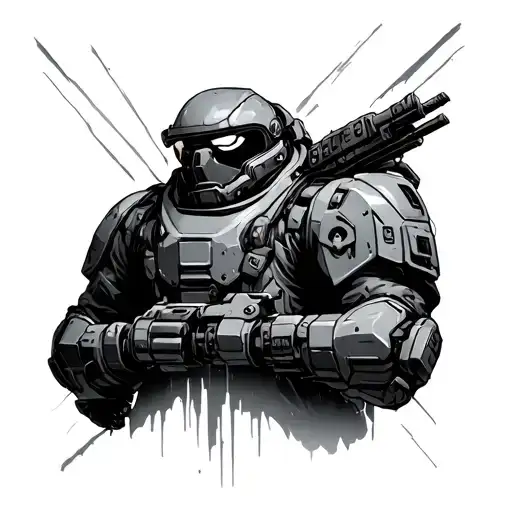 helldivers tattoo design idea